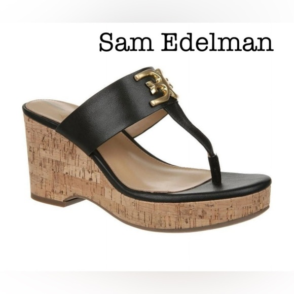 Sam Edelman Shoes - 🔥NEW🔥 Sam Edelman W9.5 YARDLIE EMBLEM PLATFORM WEDGE SANDALS NWOB